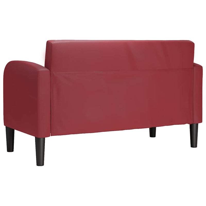 Canapea cu rădăcină roșu vin 110 cm piele artificială