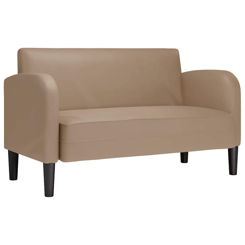 Canapea cu două paturi Cappuccino 110 cm piele artificială