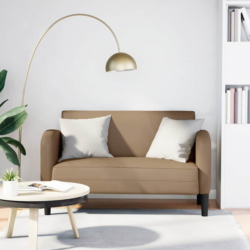 Canapea cu două paturi Cappuccino 110 cm piele artificială