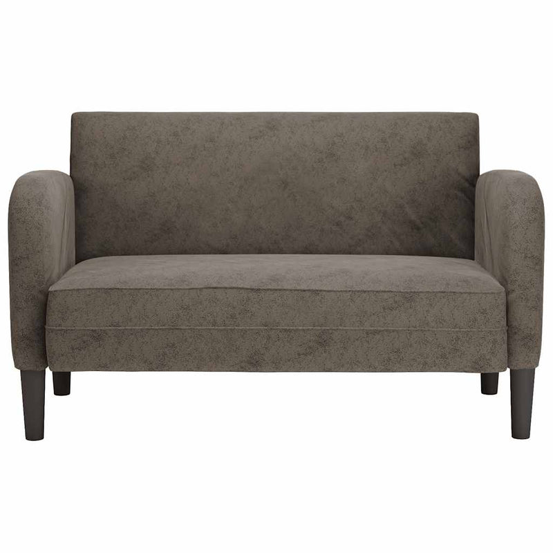 Canapea lovesea gri închis 110 cm piele artificială