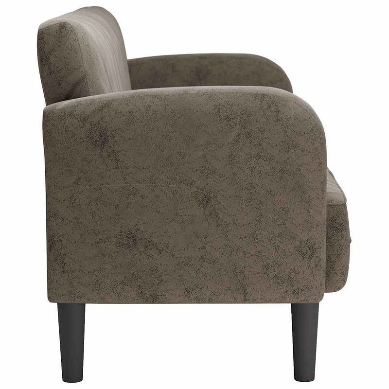 Canapea lovesea gri închis 110 cm piele artificială