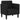 Canapea Scaun cu cotiere, negru, 53 cm, textil