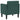 Canapea scaun cu cotiere, verde închis, 53 cm, textil