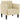 Canapea Scaun cu cotiere, crem, 53 cm, textil