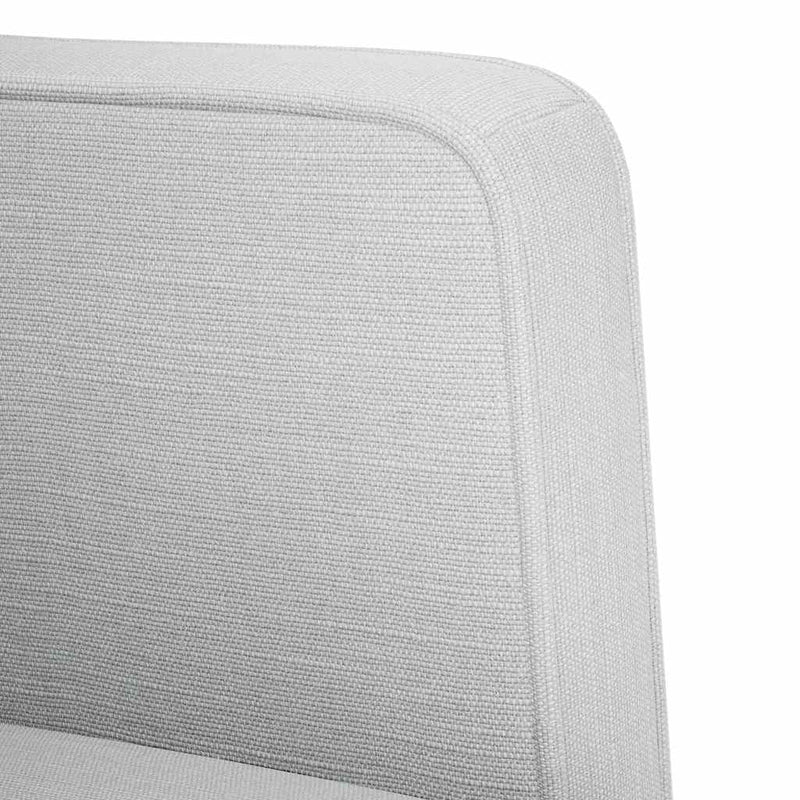 Canapea scaun cu cotiere, gri nor, 53 cm, textil