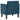 Canapea Scaun cu cotiere, albastru, 53 cm, catifea