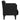 Canapea Scaun cu cotiere, negru, 53 cm, catifea