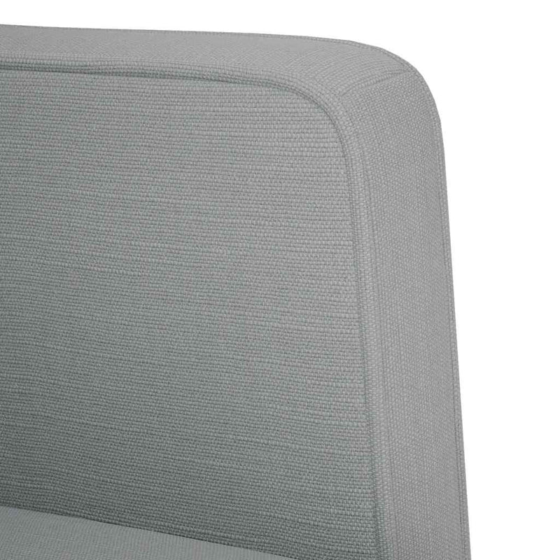Canapea loveseat, gri deschis, 111 cm, textil