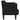 Canapea loveseat, negru, 111 cm, textil