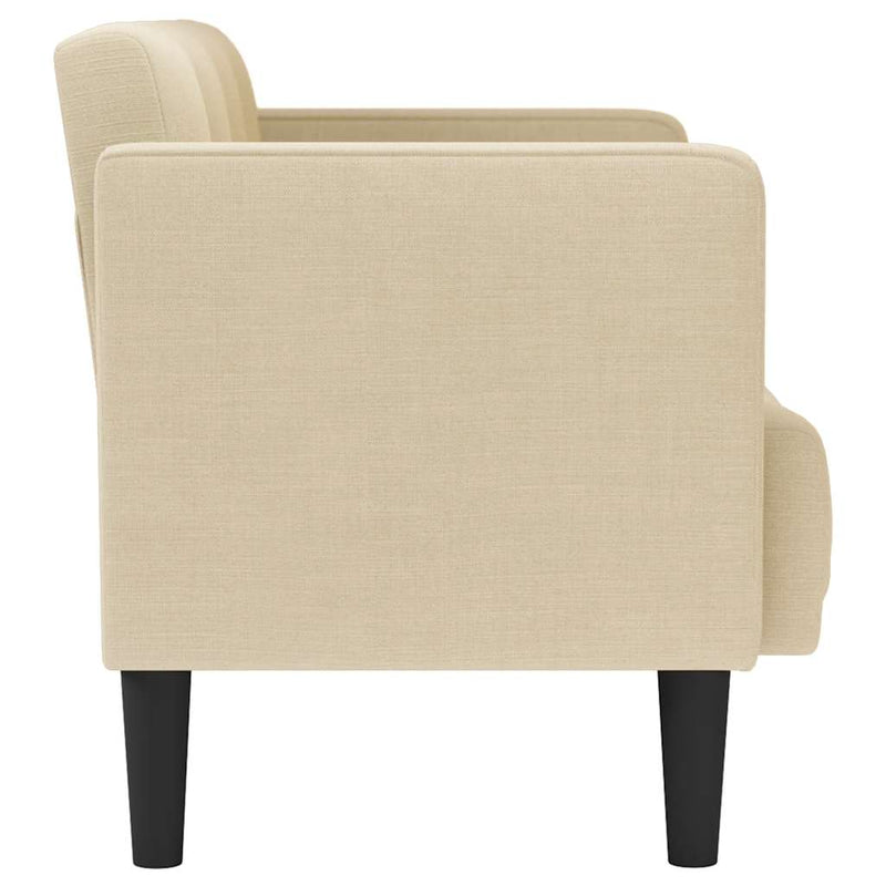 Canapea loveseat, crem, 111 cm, textil
