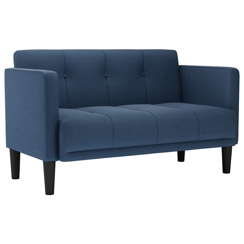 Canapea loveseat, albastru, 111 cm, textil