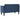 Canapea loveseat, albastru, 111 cm, textil