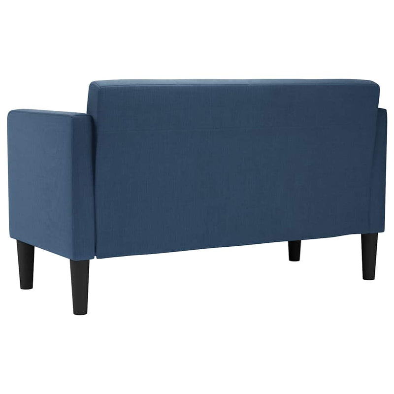 Canapea loveseat, albastru, 111 cm, textil