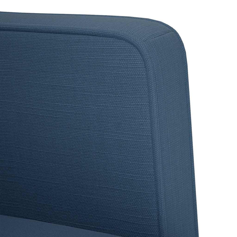 Canapea loveseat, albastru, 111 cm, textil