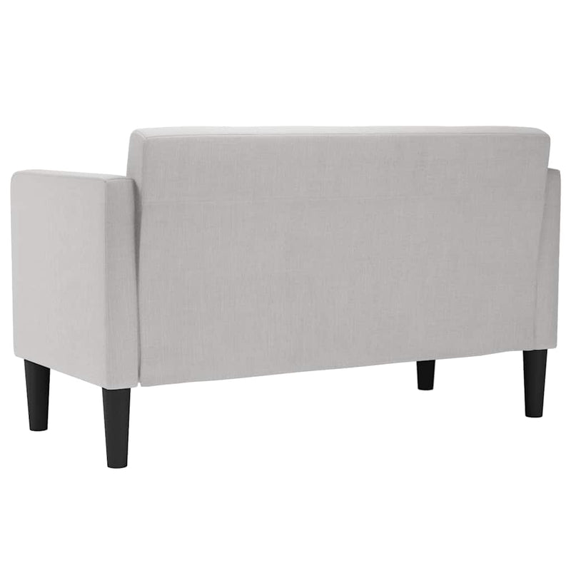 Canapea loveseat, gri nor, 111 cm, textil