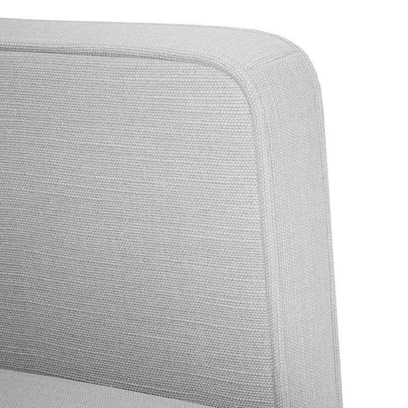 Canapea loveseat, gri nor, 111 cm, textil