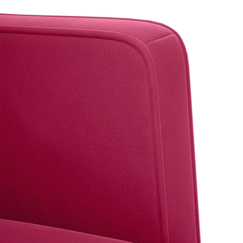 Canapea loveseat, vin roșu, 111 cm, catifea