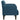 Canapea Scaun cu cotiere, albastru, 54 cm, catifea
