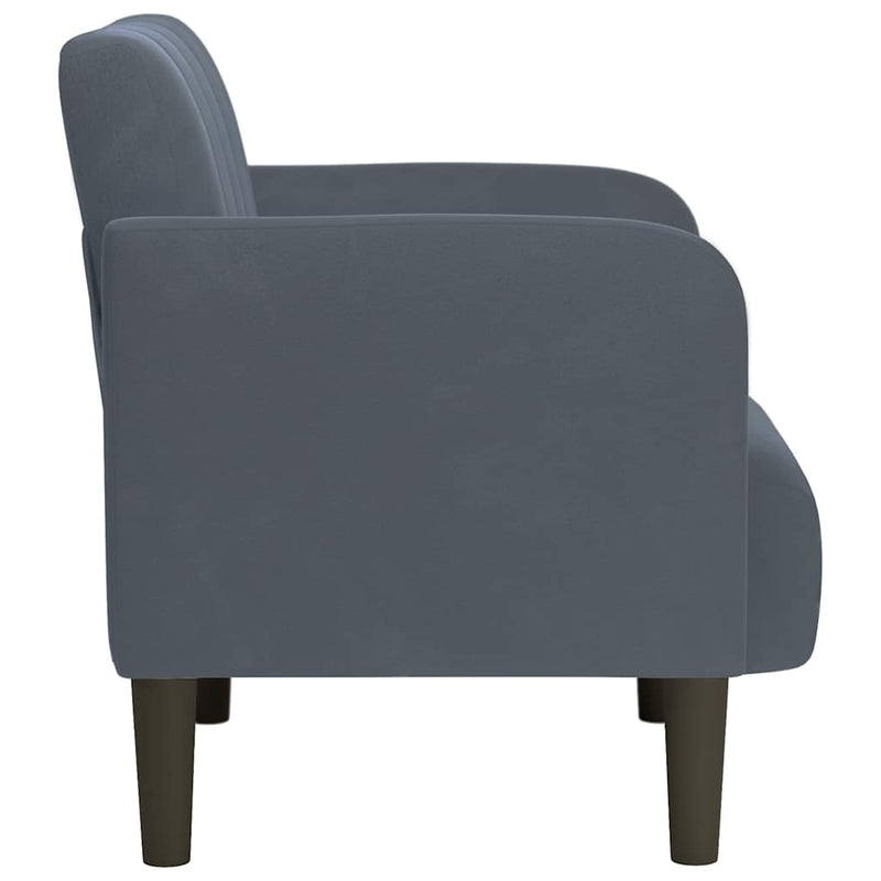 Canapea Scaun cu cotiere Gri închis 54 cm catifea