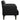 Canapea Scaun cu Cotiere Negru 54 cm Catifea