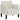 Canapea Scaun cu Cotiere Crem 54 cm Catifea