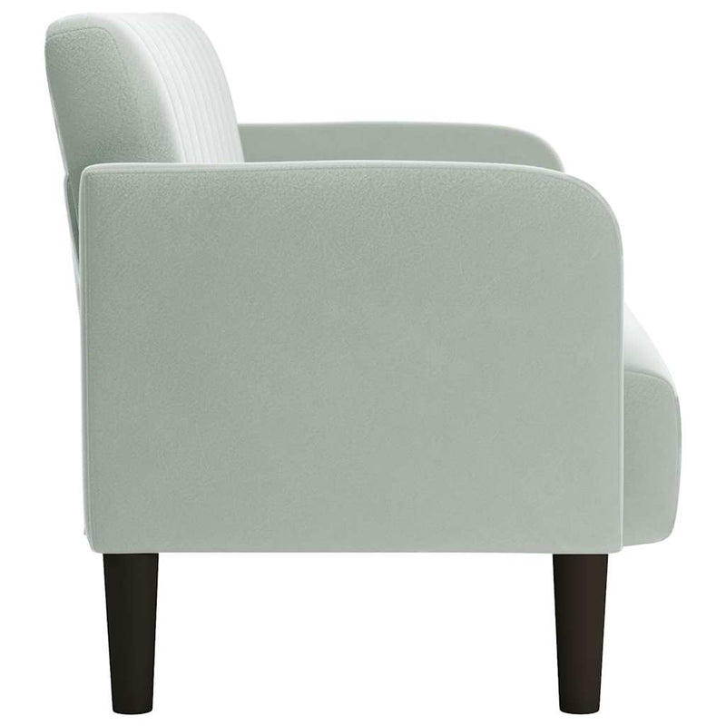 Canapea lovesea gri deschis 109 cm catifea