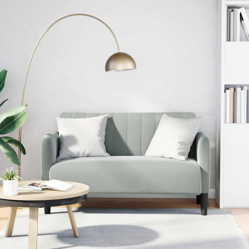 Canapea lovesea gri deschis 109 cm catifea