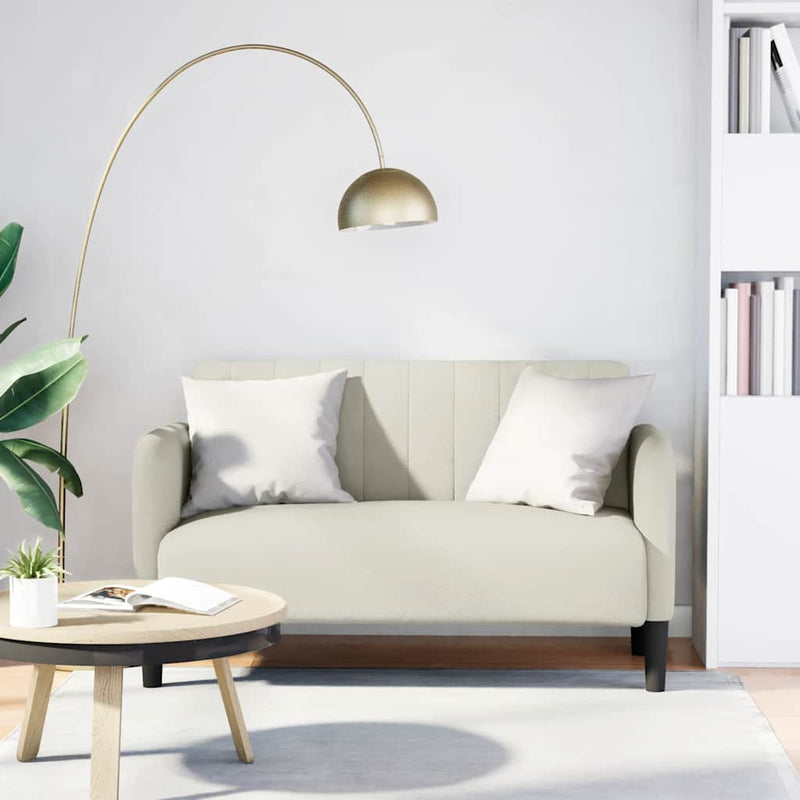 Canapea loveseat crem 109 cm catifea