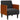 Canapea Scaun cu Cotiere Negru 55 cm Catifea