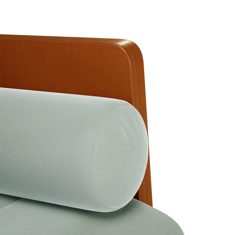 Canapea loveseat cu perne de sustinere gri deschis 110 cm
