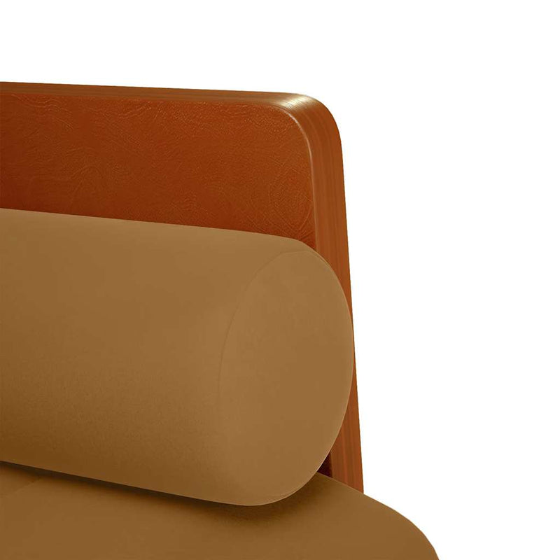 Canapea loveseat cu perne de suport maro 110 cm catifea