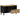 Dulap TV, negru, 80x33,5x46 cm, lemn masiv de mango brut