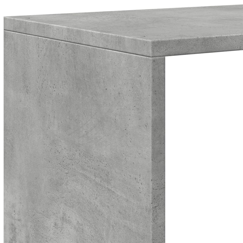Bibliotecă/separator cameră 3 niveluri , gri, 99x29x99 cm lemn