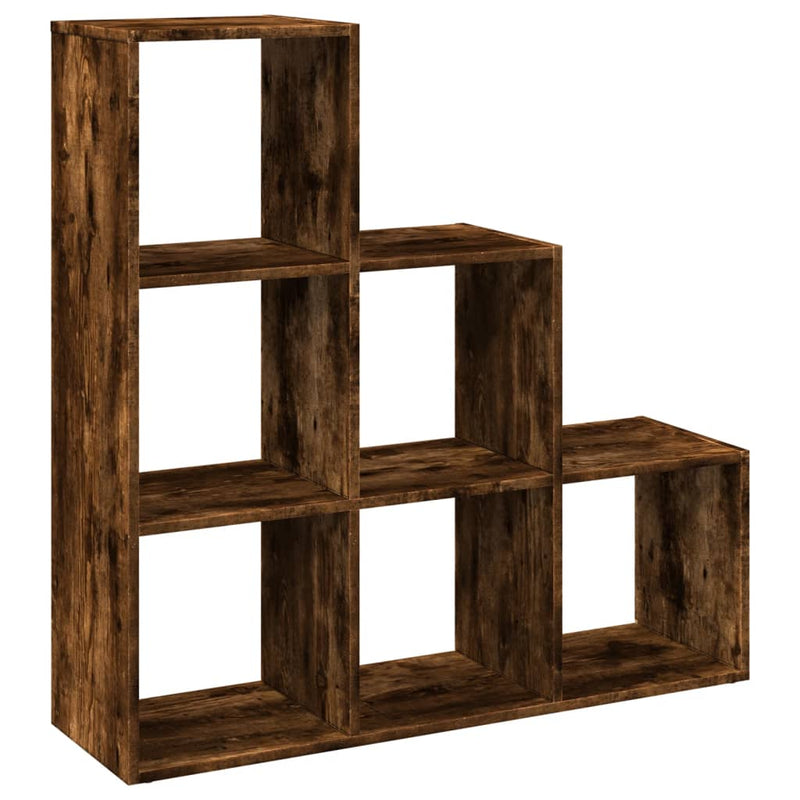 Bibliotecă/separator cameră 3 niveluri stejar 99x29x99 cm lemn