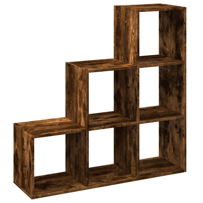 Bibliotecă/separator cameră 3 niveluri stejar 99x29x99 cm lemn