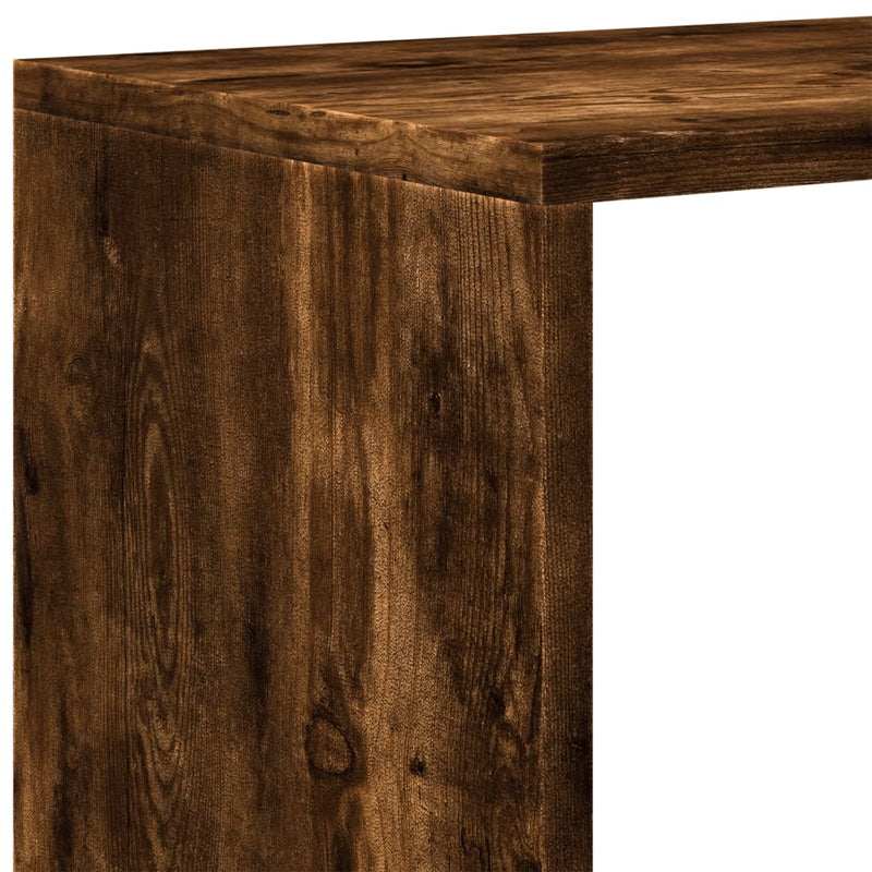 Bibliotecă/separator cameră 3 niveluri stejar 99x29x99 cm lemn