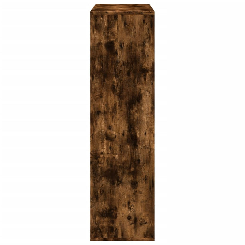 Bibliotecă/separator cameră stejar fumuriu 69,5x29x103,5cm lemn
