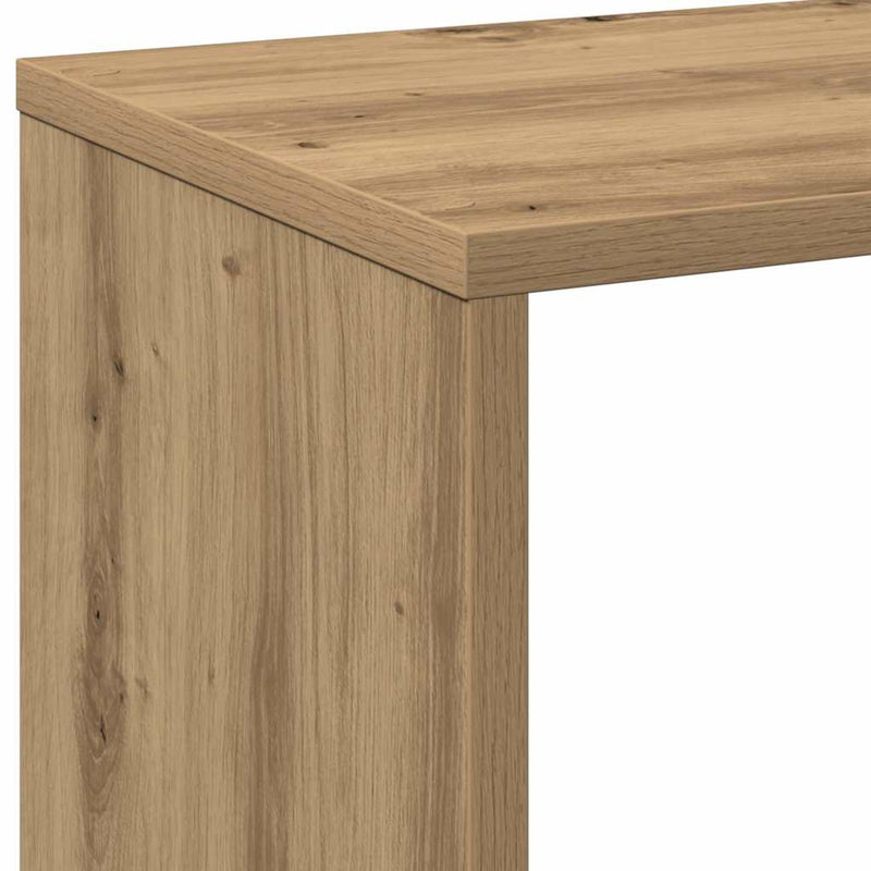 Bibliotecă/separator, stejar artizanal, 69,5x29x103,5 cm, lemn