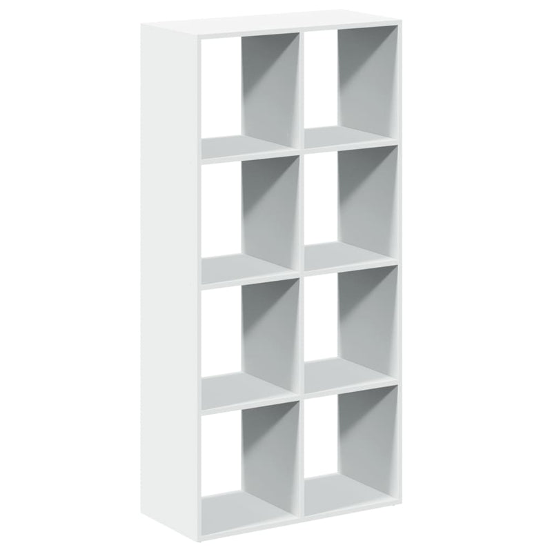 Bibliotecă separatoare de cameră, albă, 69,5x29x137,5 cm, lemn stratificat