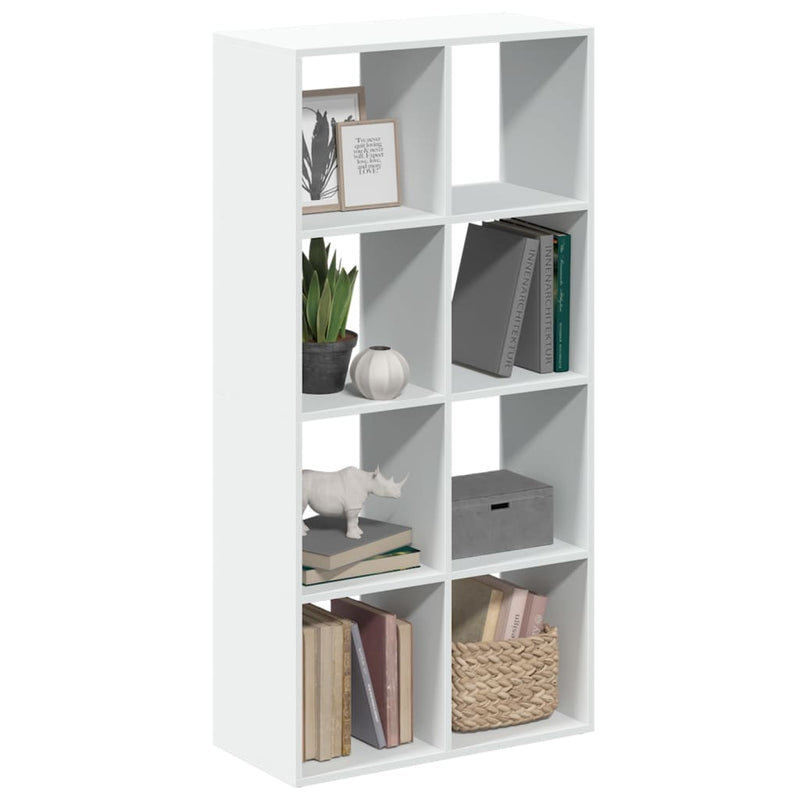 Bibliotecă separatoare de cameră, albă, 69,5x29x137,5 cm, lemn stratificat