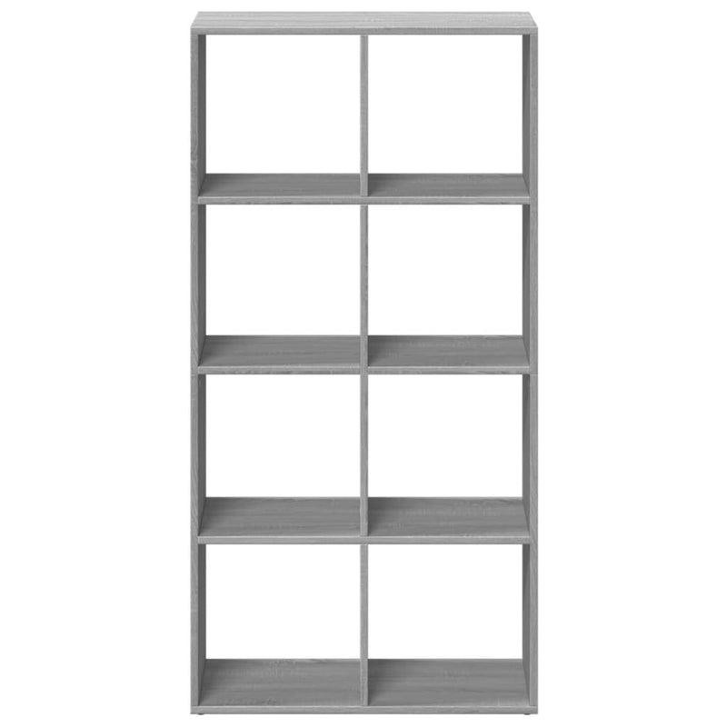 Bibliotecă/separator cameră gri sonoma 69,5x29x137,5 cm lemn