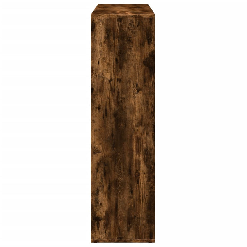 Bibliotecă/separator cameră stejar fumuriu 102x29x103,5 cm lemn