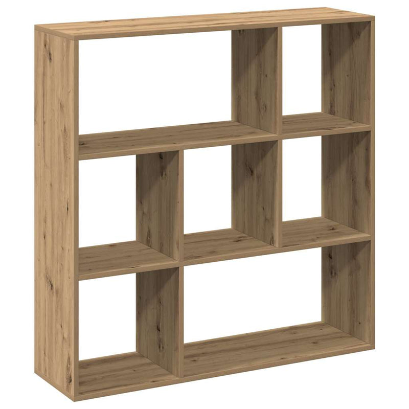Bibliotecă/separator, stejar artizanal, 102x29x103,5 cm, lemn