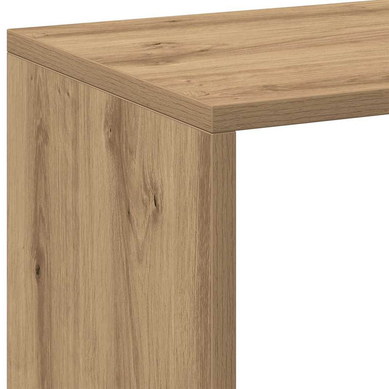 Bibliotecă/separator, stejar artizanal, 102x29x103,5 cm, lemn