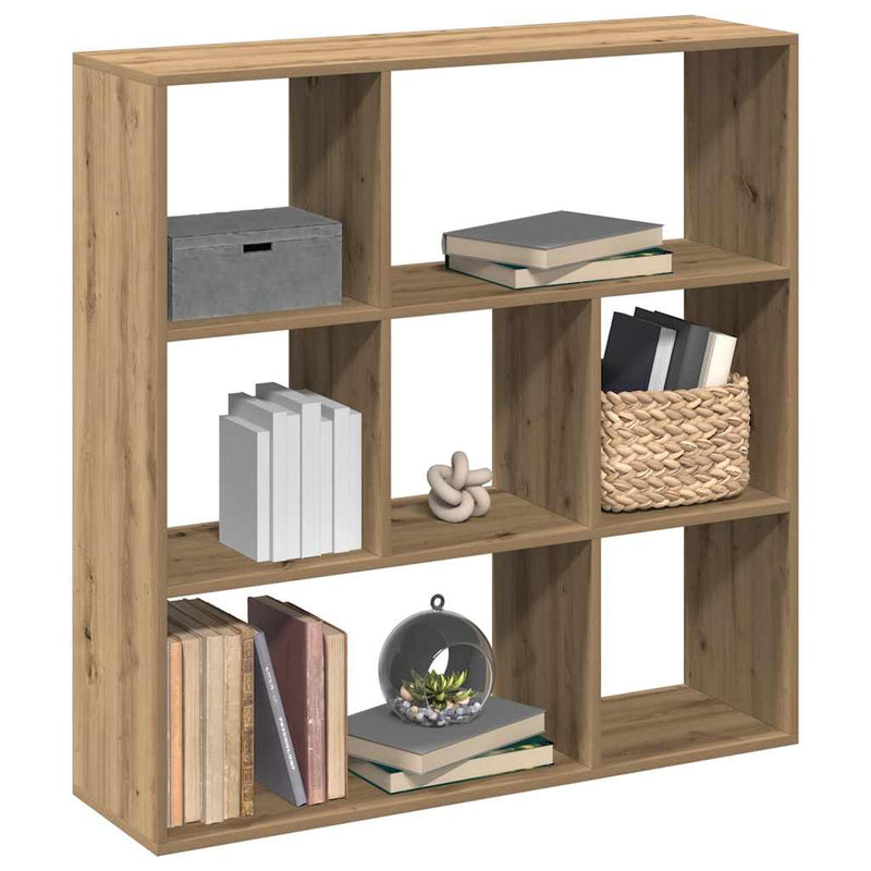 Bibliotecă/separator, stejar artizanal, 102x29x103,5 cm, lemn