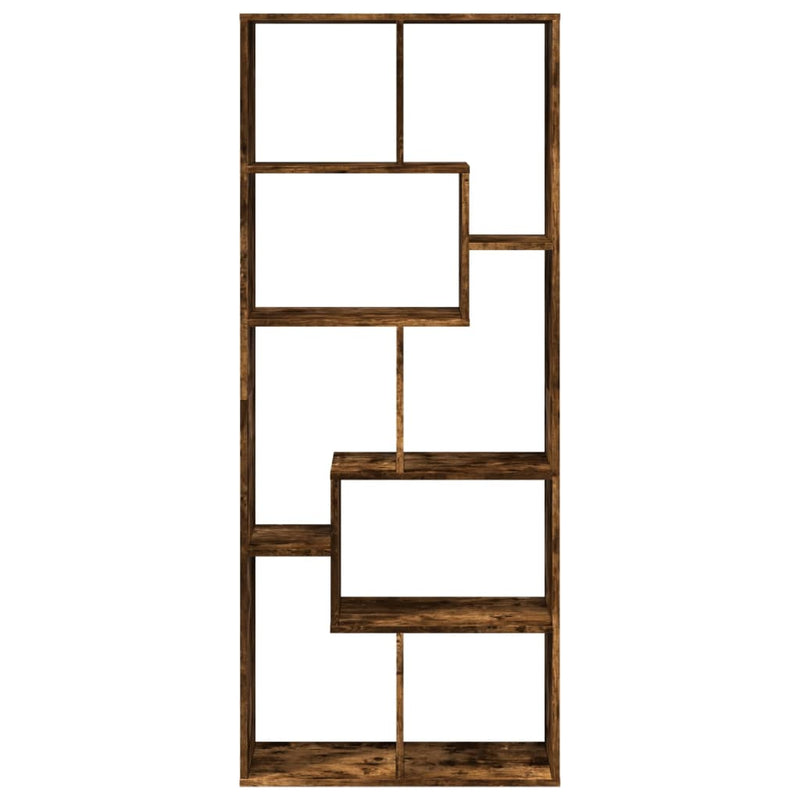 Bibliotecă/separator cameră stejar fumuriu 67x25x161,5 cm lemn