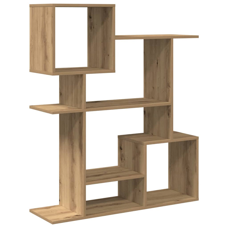 Bibliotecă/separator cameră stejar artizanal 92x29x112 cm lemn
