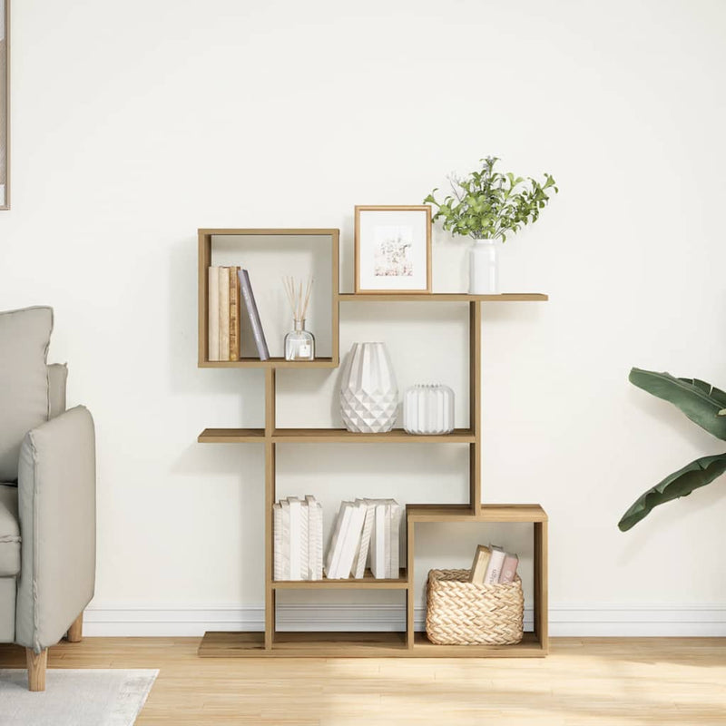 Bibliotecă/separator cameră stejar artizanal 92x29x112 cm lemn