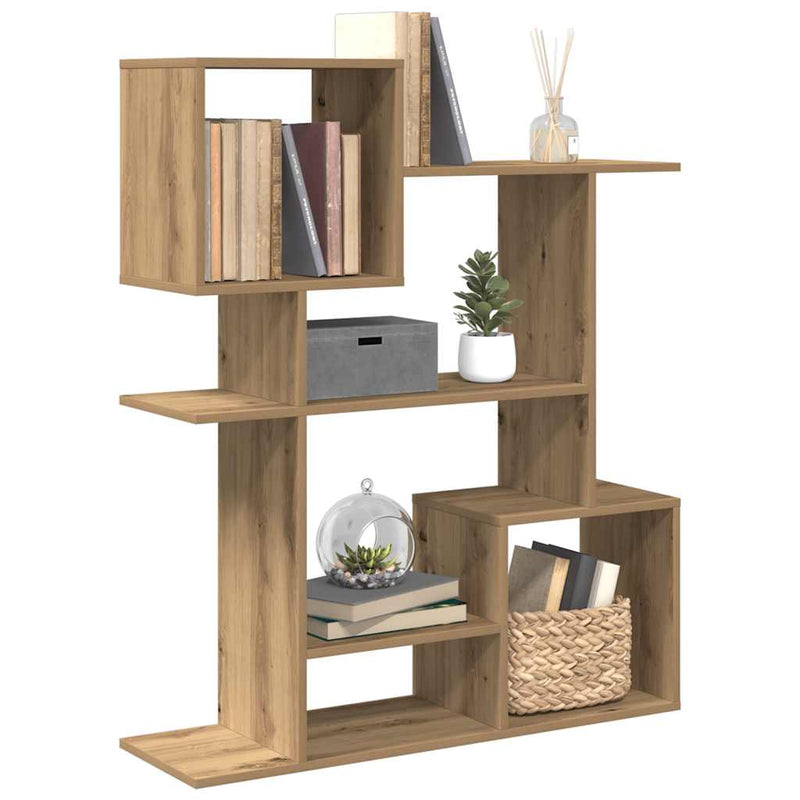 Bibliotecă/separator cameră stejar artizanal 92x29x112 cm lemn