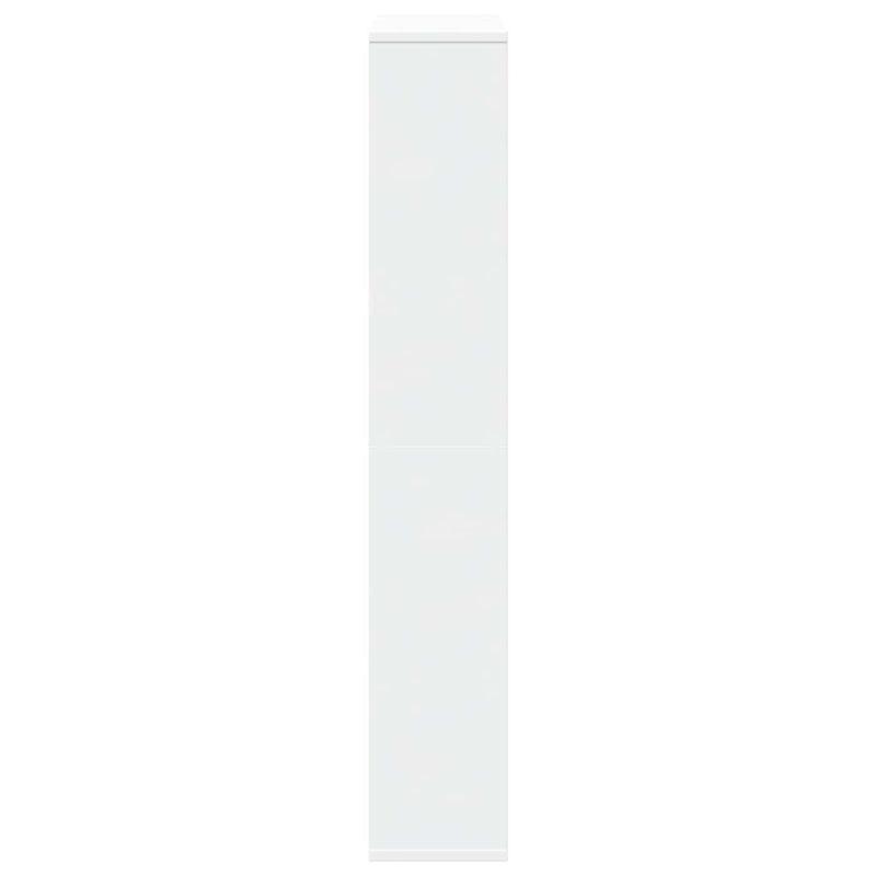 Bibliotecă, alb, 72x20x120,5 cm, lemn prelucrat